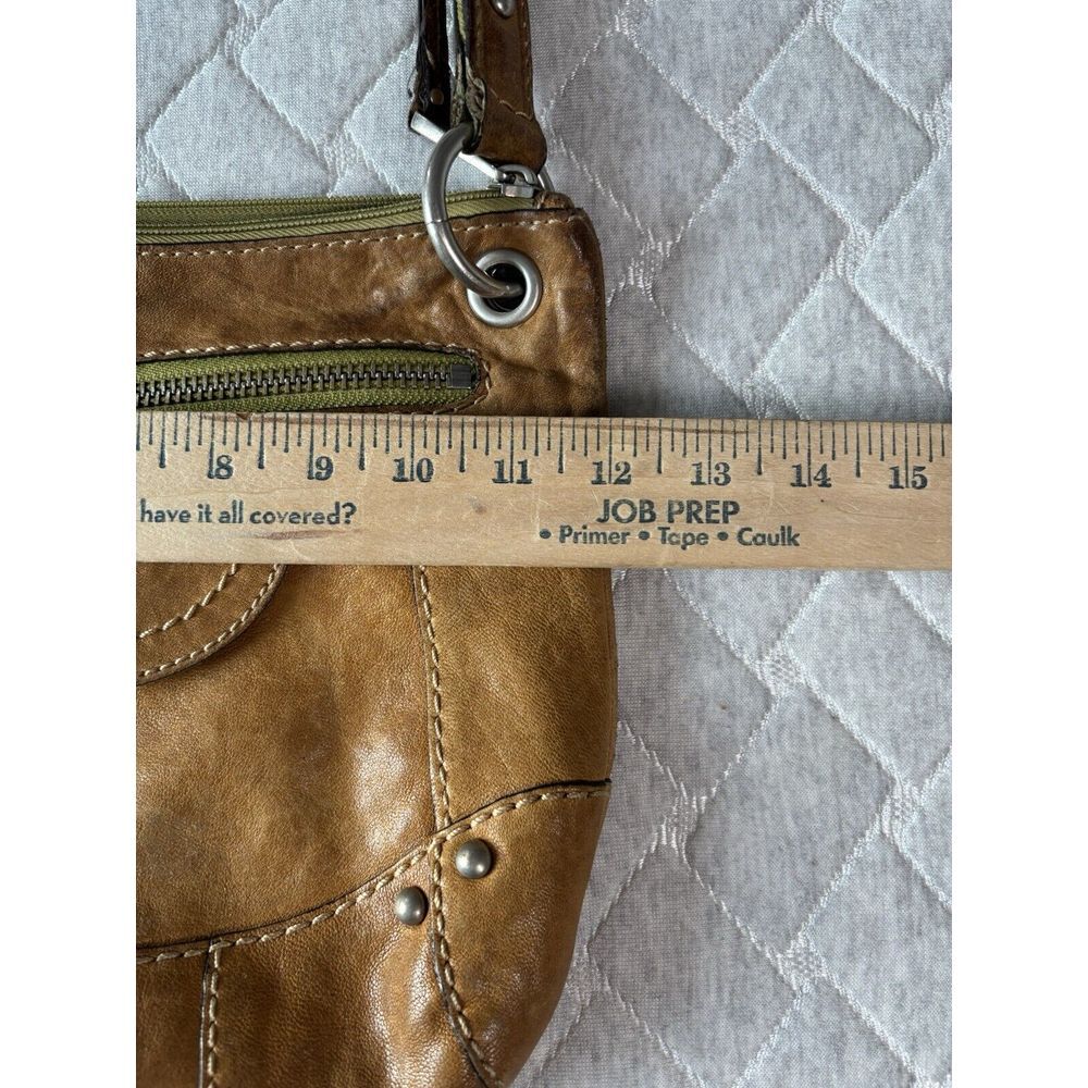 Fossil Fifty Four Purse Brown Leather Shoulder Bag Soft Crossbody Small Travel - Picture 13 of 14